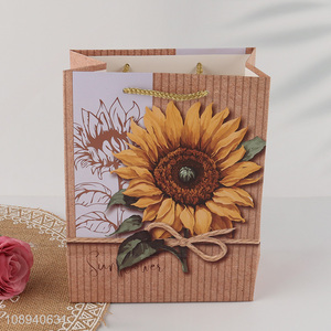 Top selling sunflower pattern gifts <em>bag</em> <em>paper</em> <em>bag</em>