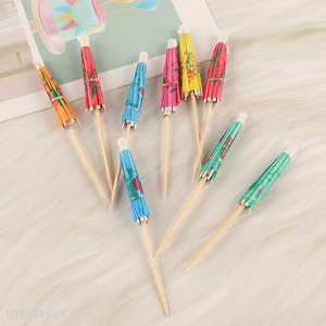 Online Wholesale 12PCS <em>Umbrella</em> Cupcake Toppers Cocktail Picks