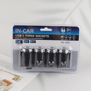 High Quality 120W 3-Socket <em>Car</em> <em>Cigarette</em> <em>Lighter</em> USB Charger for <em>Car</em> Device