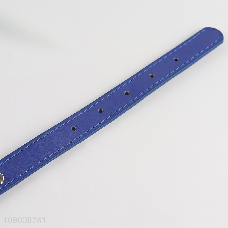 New Product Adjustable Heavy Duty Pu Leather Dog Collar Pet Collar