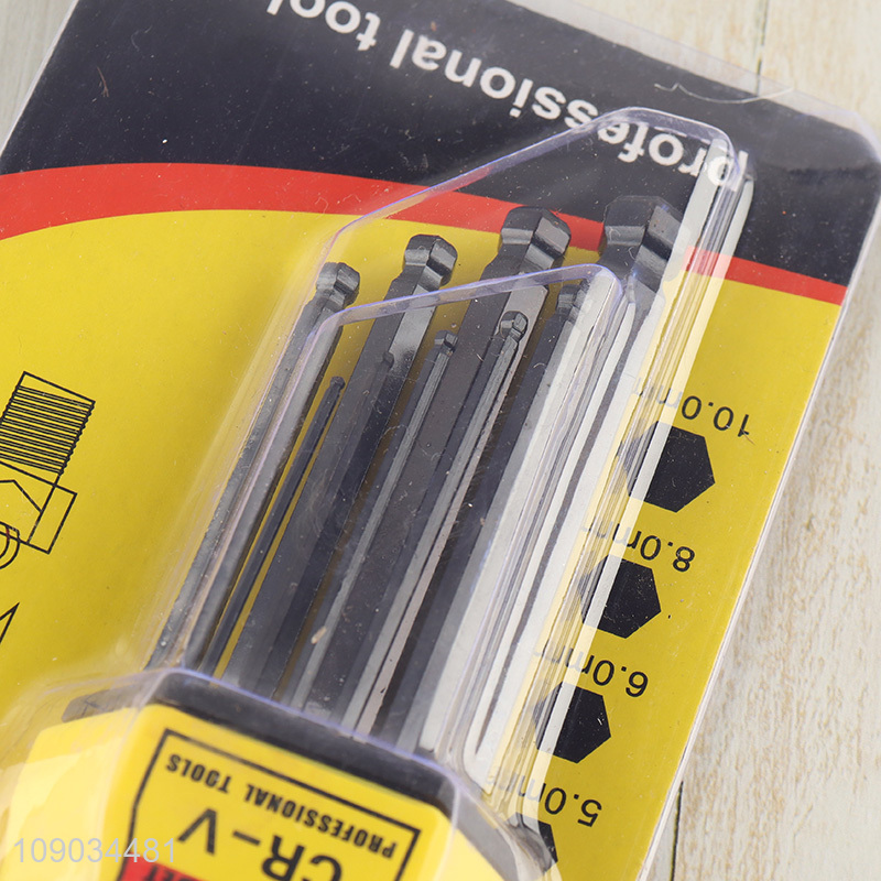 Popular products professional medium long hex wrench set hand tool set