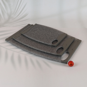 High Quality BPA Free Plastic Cutting <em>Board</em> with Easy Grip Handle & Juice Groove