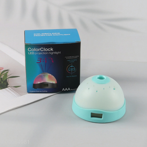 Hot selling home led projection nightlight <em>alarm</em> <em>clock</em> table <em>clock</em>