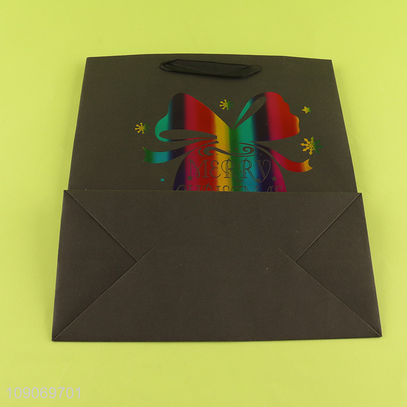 Best selling merry christmas tote bag gifts packaging paper bag