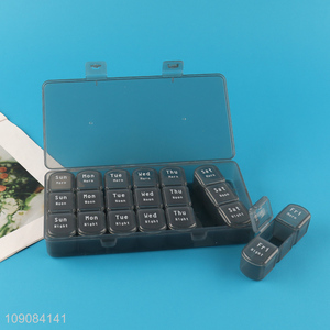 New products portable travel medicine <em>box</em> 7 Day <em>pill</em> organizer