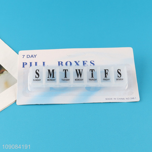 Good quality portable travel 7days plastic <em>pill</em> <em>box</em> medicine <em>box</em>