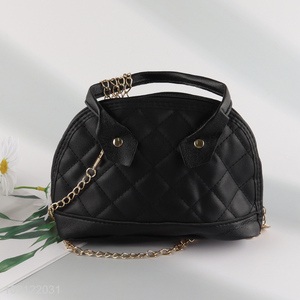 China products black fashionable pu leather handbag women <em>messenger</em> <em>bag</em>