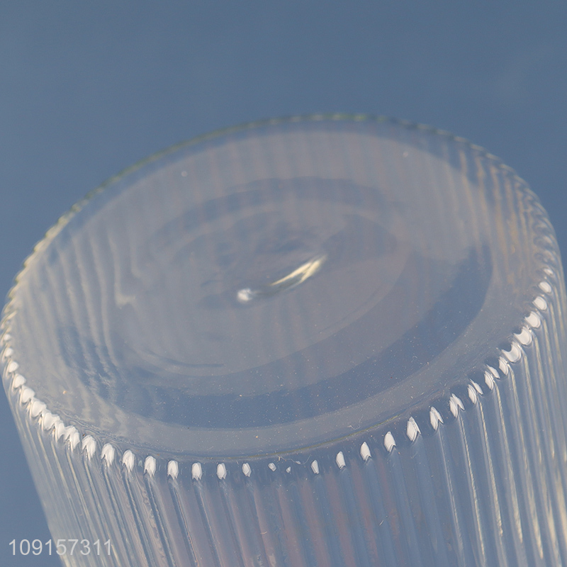 Best selling home office glass clear water cup drinking cup wholesale