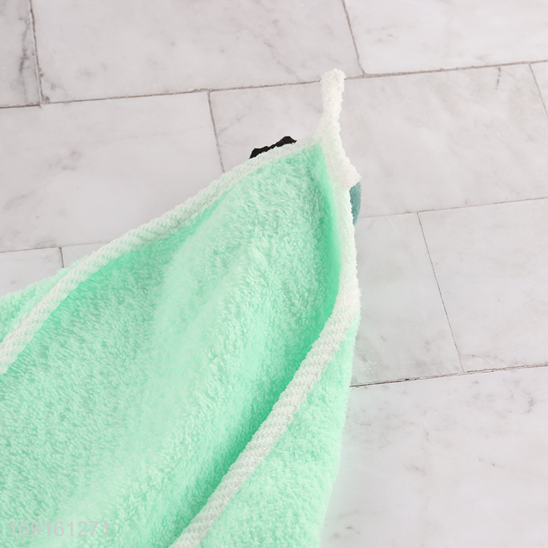 Hot items square quick dry hanging hand dry towel for home