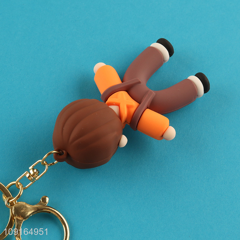 Yiwu market portable boys pendant keychain key ring for sale