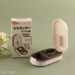 Factory price <em>pill</em> cutter storage <em>box</em> medicine <em>box</em> for sale