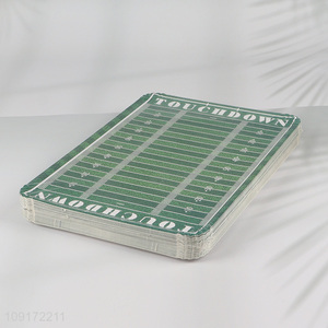 High Quality 30 Pieces Disposable Football <em>Paper</em> Plates Football Party Supplies