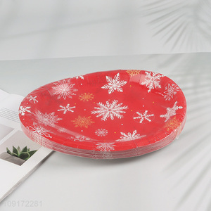 Hot Selling 30 Pieces Christmas <em>Paper</em> Plates Disposable <em>Paper</em> Plates Cake Plates