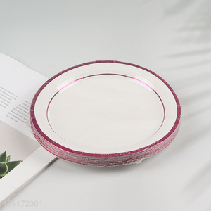 Good Quality 20 Pieces Disposable <em>Paper</em> Plates Party Desserts Plates Cake Plates