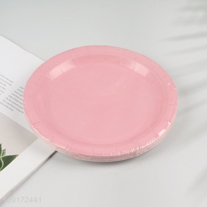 Factory Supply 20 Pieces Colorful <em>Paper</em> Plates Disposable Party <em>Paper</em> Plates