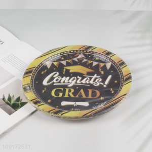 China Imports 20 Pieces Graduation <em>Paper</em> Plates Disposable Plates Party Supplies