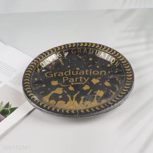 Hot Selling 10 Pieces Graduation Party <em>Paper</em> Plates Disposable Party Plates