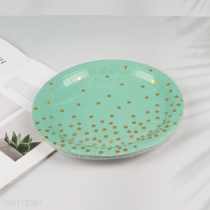 Low Price 10 Pieces <em>Paper</em> Desserts Plates Disposable Party Plates for Appetizers