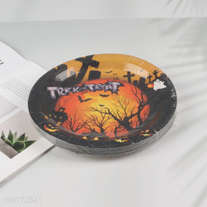 Factory Supply 20 Pieces Halloween Party <em>Paper</em> Plates Disposable Dinner Plates