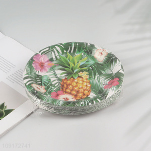 Hot Selling 20 Pieces Hawaiian <em>Paper</em> Plates Disposable Party <em>Paper</em> Plates