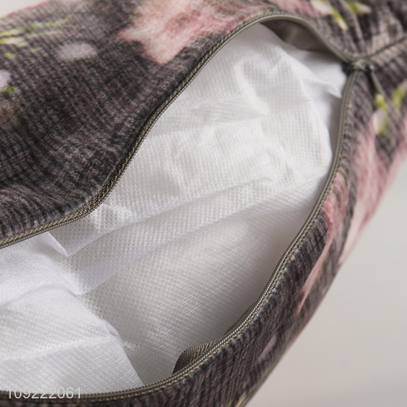 Popular products square flower printed comfortable back cushion for household