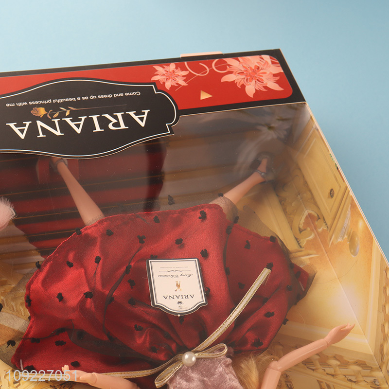 Yiwu market 11inch kids girls fashion doll princess dress doll toys