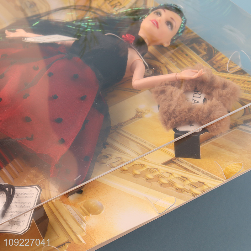 Most popular fashion 11inch kids girls beauty dress doll toys