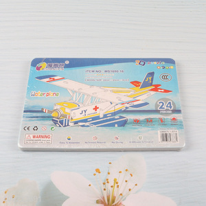 Factory Price 3D <em>Puzzle</em> Cartoon Paper <em>Puzzle</em> DIY Model Building Kit (Water Plane)