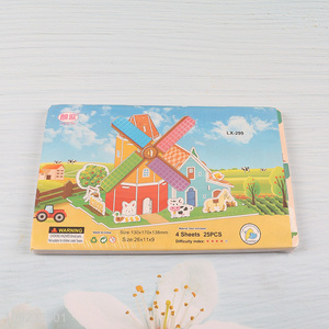 China Imports 3D <em>Puzzle</em> Cartoon Paper <em>Puzzle</em> DIY Model Building Kit (Windmill House)