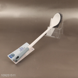 China wholesale <em>bathroom</em> <em>accessories</em> toilet brush cleaning brush with long handle