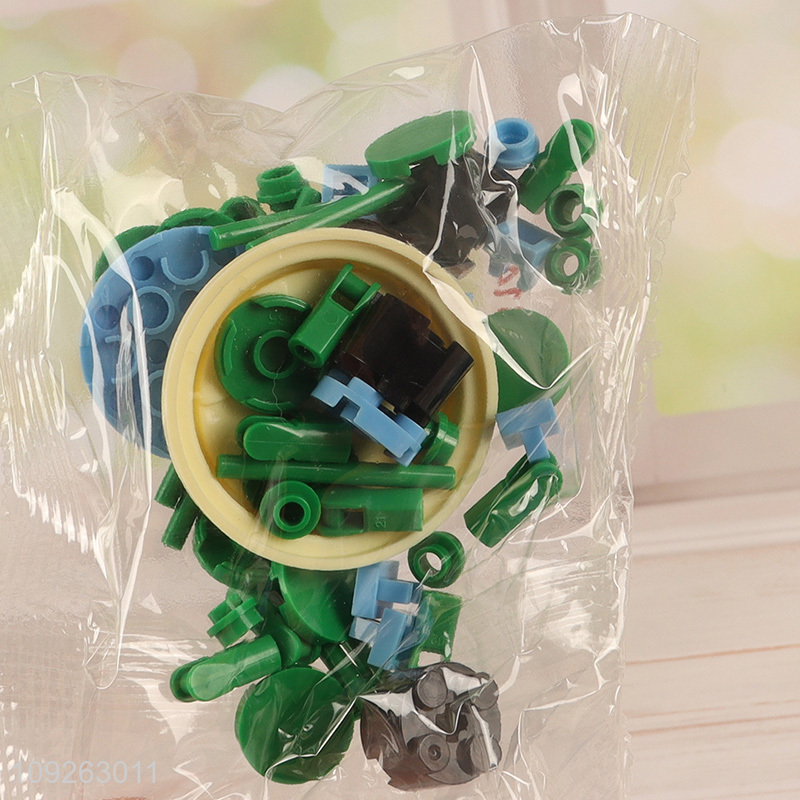Good selling plants series 62pcs 3d plastic building block toys educational toys