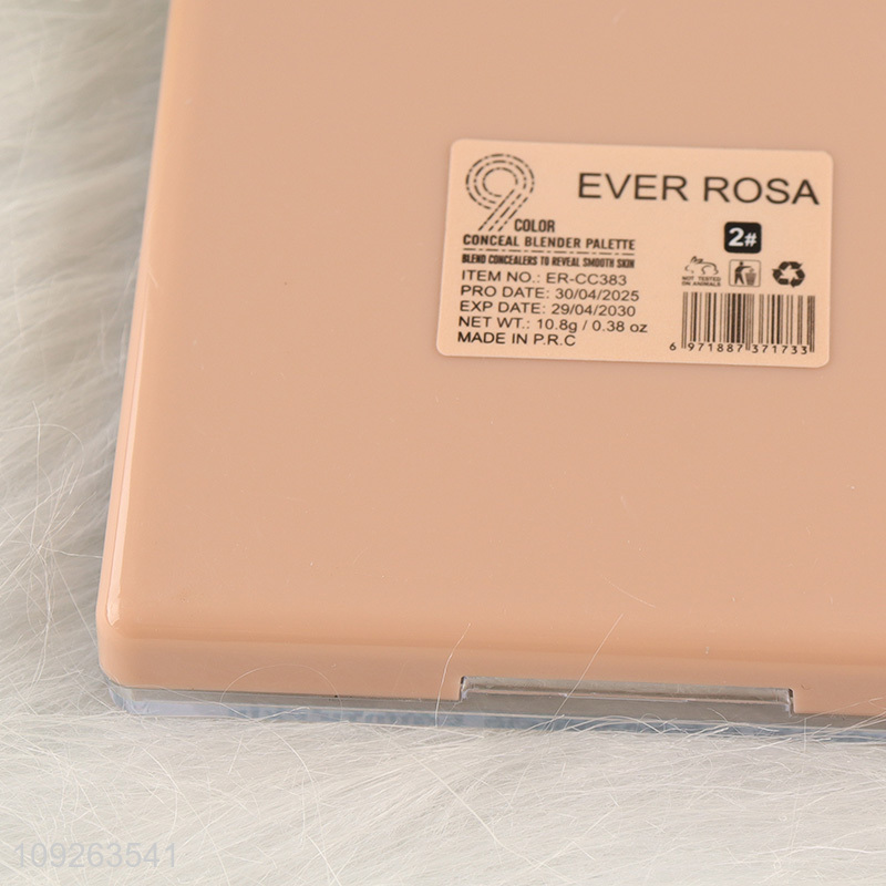 Good Quality 9 Colors Concealer Palette Long-Lasting Waterproof Sweat Proof Concealer