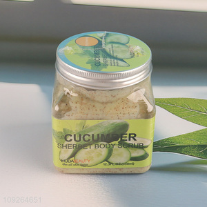 New Product 350ML Cucumber Sherbet Body Scrub Exfoliating Body Scrub for Dead Skin