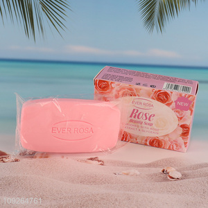 China Imports Rose Soap Moisturiz Floral Scented Rose Soap for Face & Body