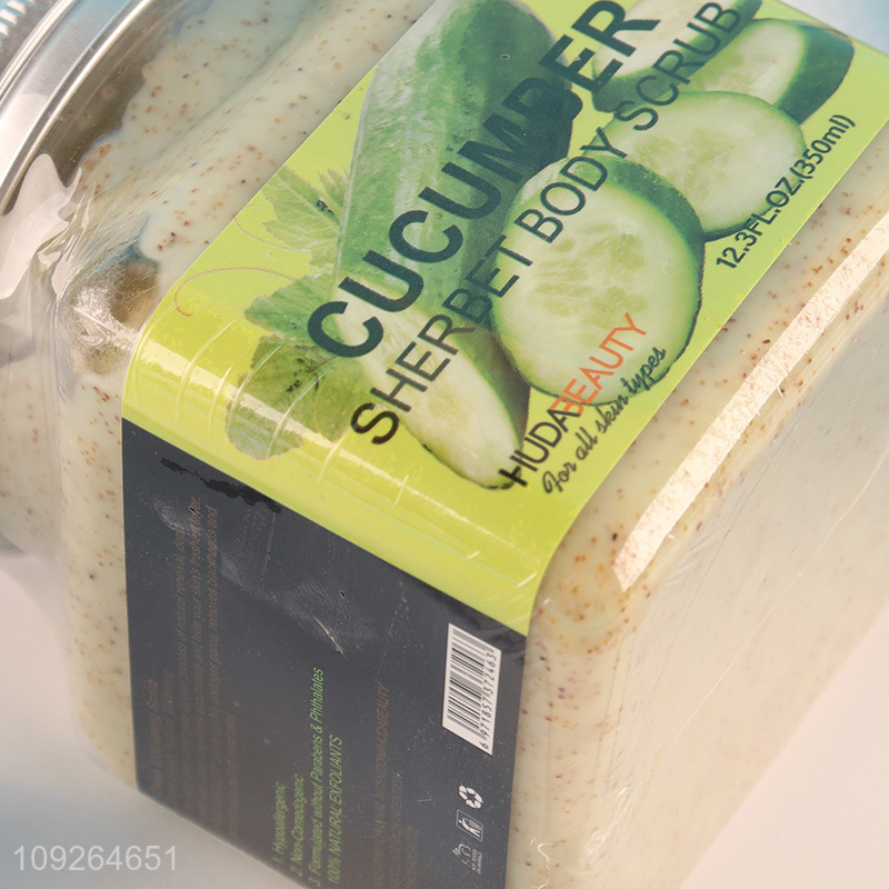New Product 350ML Cucumber Sherbet Body Scrub Exfoliating Body Scrub for Dead Skin