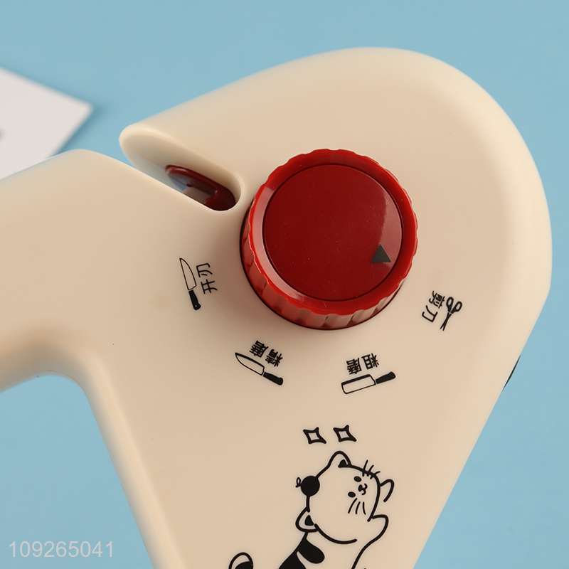 New Product 4-In-1 Knife Sharpener Manual Knife Sharpener Kitchen Gadgets