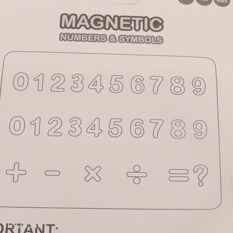 Factory price 26pcs magnetic number symbol teaching toy kids early education toy