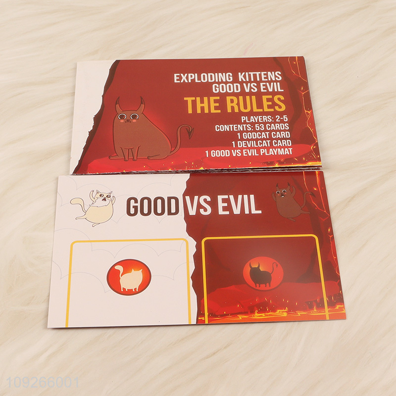 Good selling party supplies creative exploding kittens playing cards toys