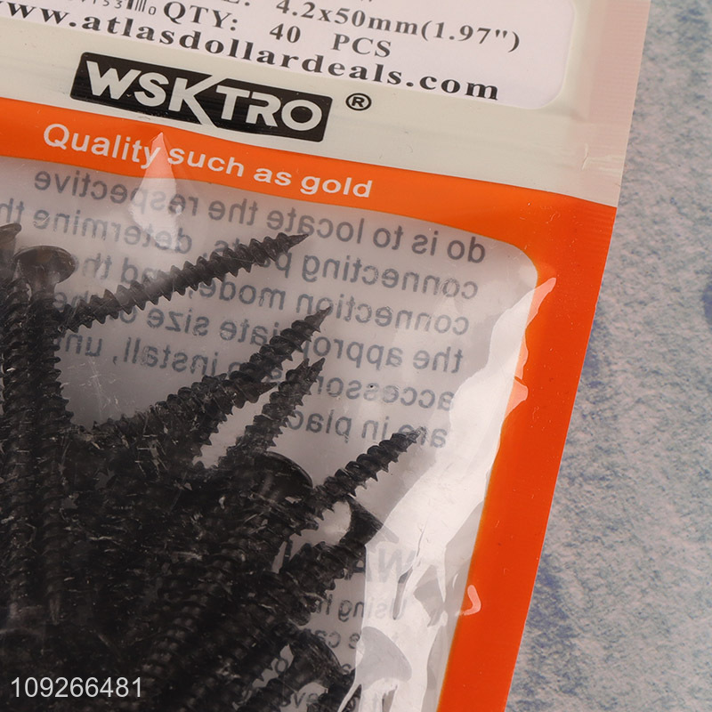 Factory Price 40PCS 4.2*50mm Drywall Screws Self Tapping Wood Screws