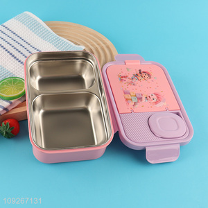Good sale portable cartoon school children lunch box set wholesale