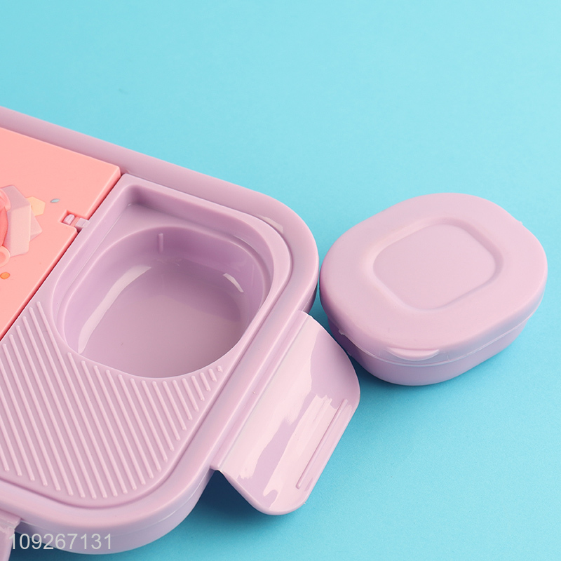Good sale portable cartoon school children lunch box set wholesale