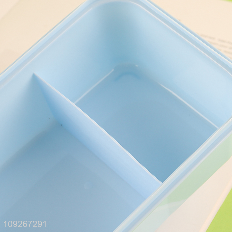 Good selling 2compartment school kids plastic lunch box set wholesale