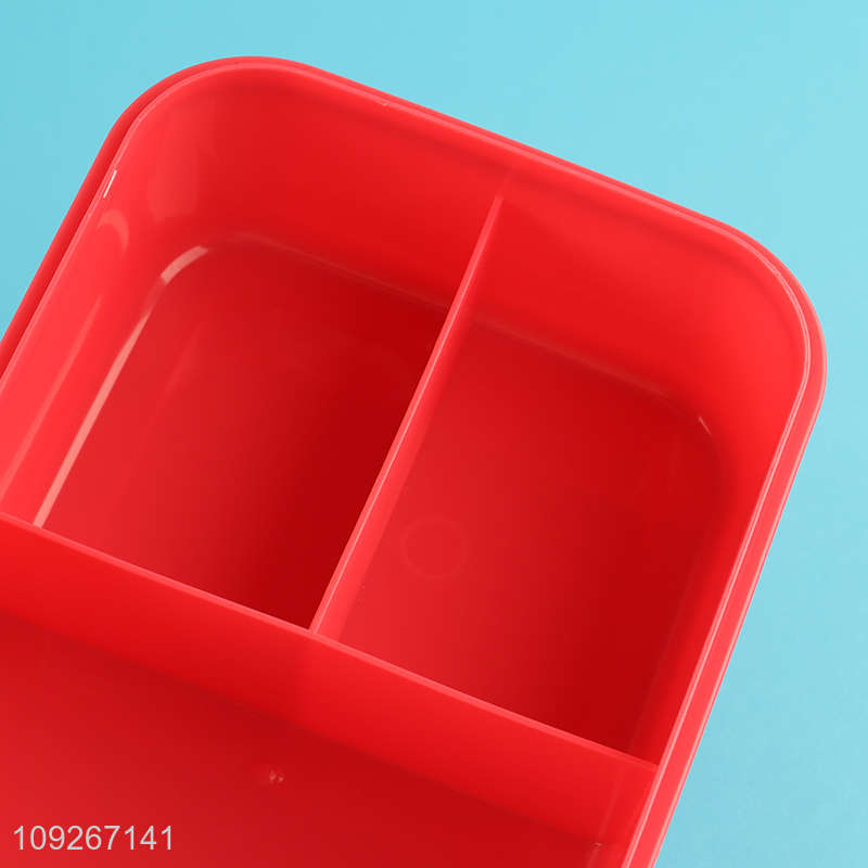 Top sale 3compartment kids portable plastic lunch box set wholesale