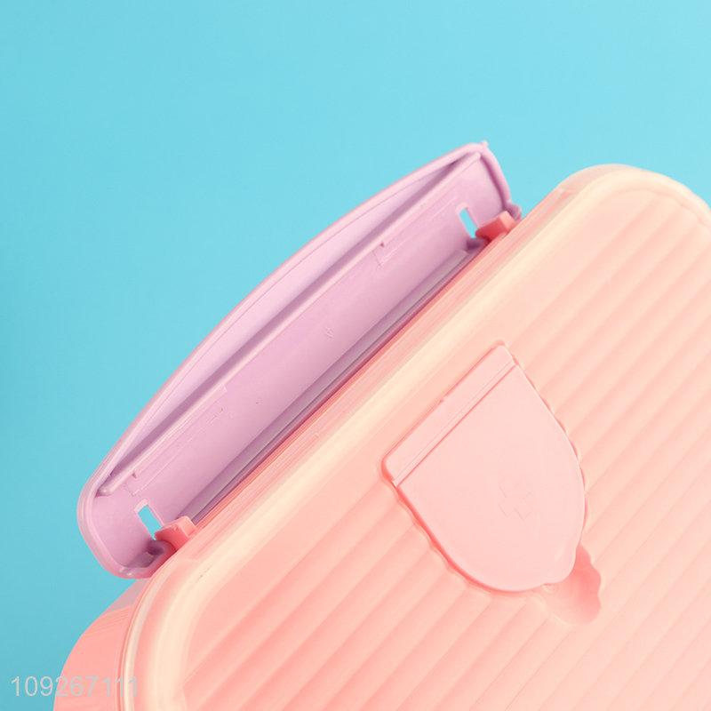 Good sale school office plastic lunch box set with tableware