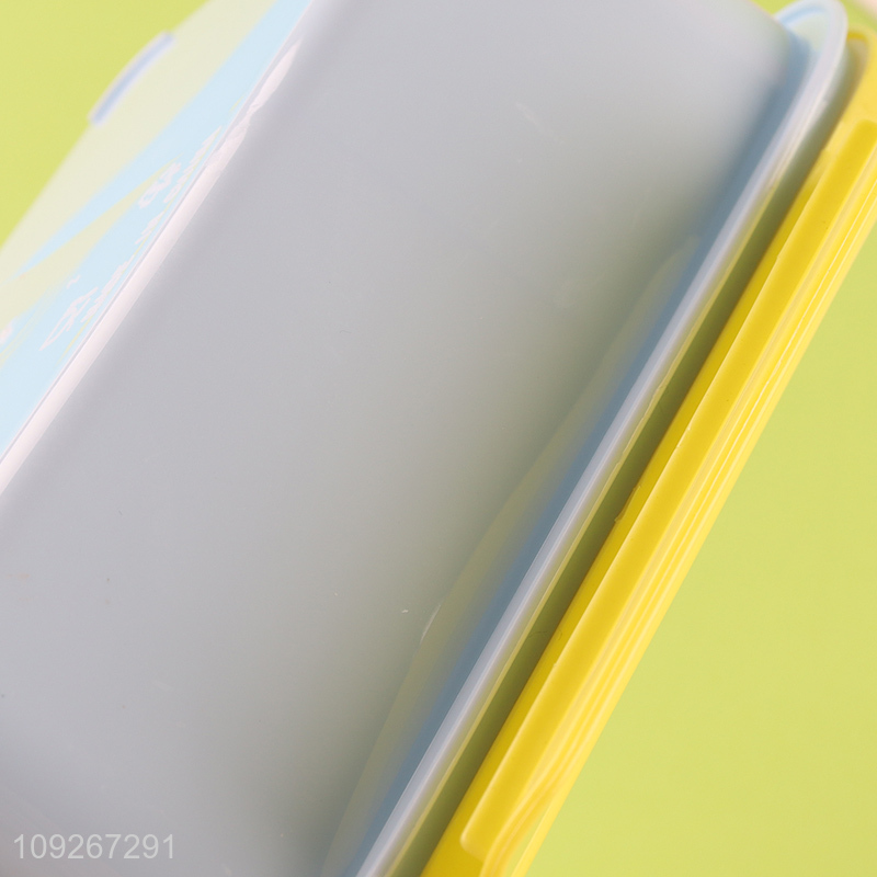 Good selling 2compartment school kids plastic lunch box set wholesale