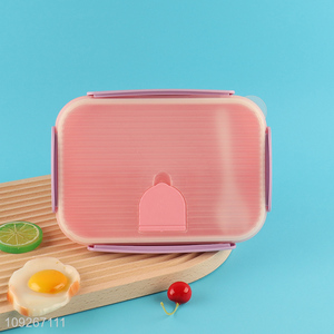 Good sale school office plastic lunch box set with tableware