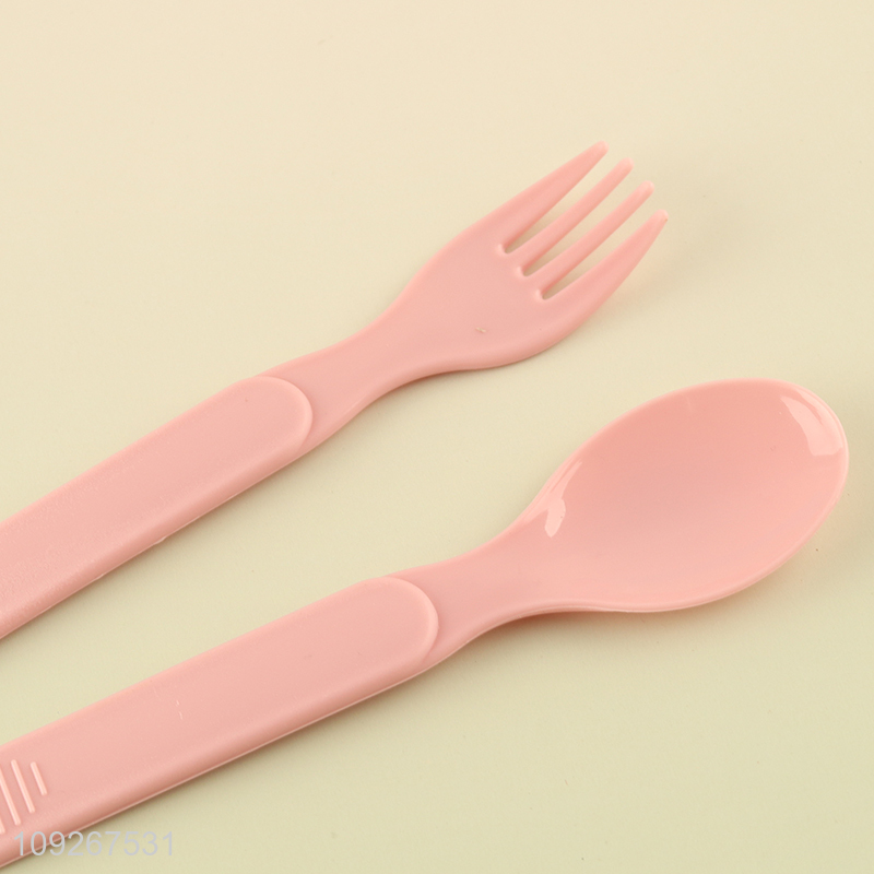 Good selling car shape pink plastic dinner plate straw cup set wholesale