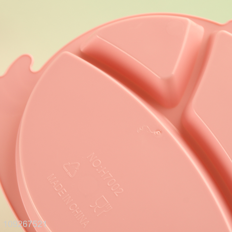 Factory direct sale pink cartoon kids dinner plate water bottle set wholesale