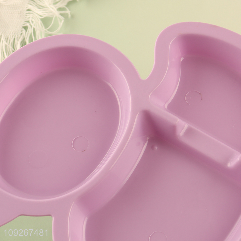 Yiwu market plastic duck shape dinner plate kids water bottle set