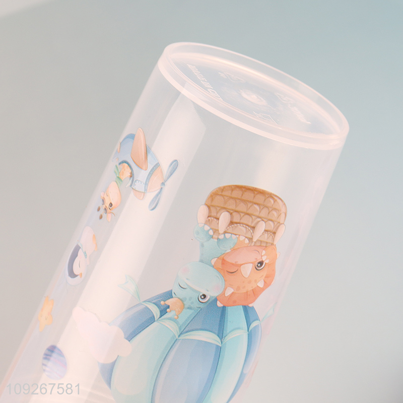 Top sale plastic kids dinner plate water cup straw cup set wholesale